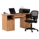 Dallas Beech Workstation with Storage